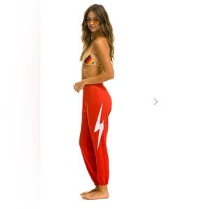 Aviator Nation Red Bolt Sweatpants